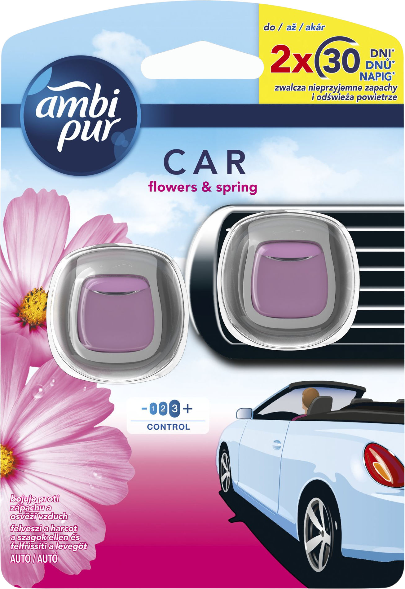 Ambipur Car Jaguar Flowers & Spring 2 x 2 ml