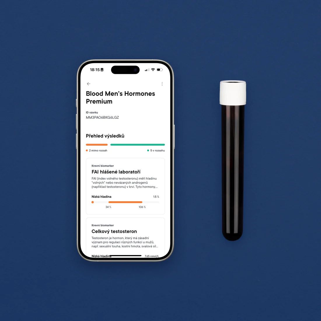 Macromo Mužské hormony Krevní test
