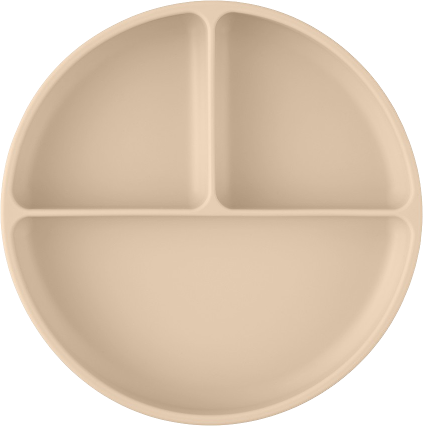 Petite&Mars Talířek silikonový dělící kulatý Take&Match Desert Sand 6m+