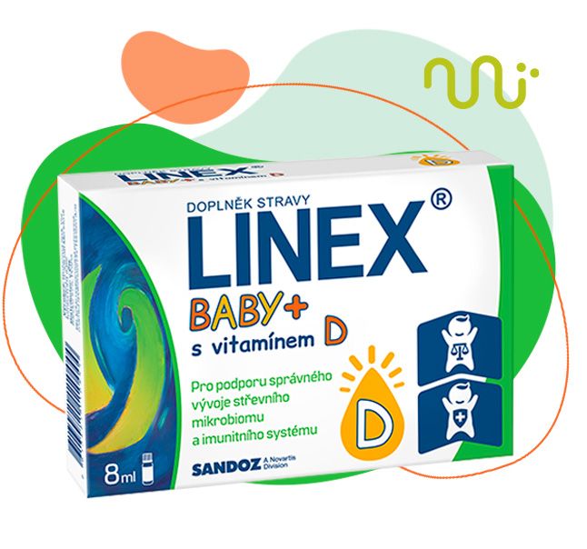 linex, probiotika a prebiotika, střeva