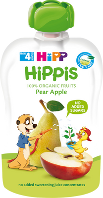 HiPP BIO Hippis 100% ovoce Hruška-Jablko 100 g