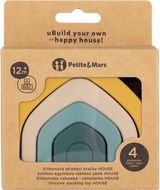 Petite&Mars Hračka silikonová skládací House Intense Ochre 12m+