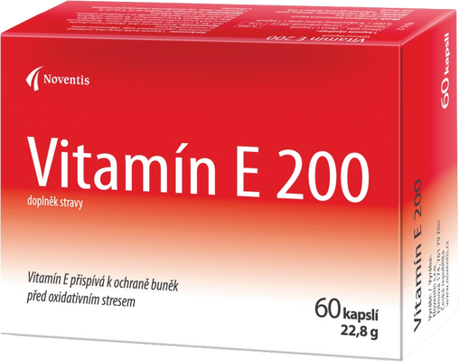 Noventis Vitamín E 200 60 kapslí