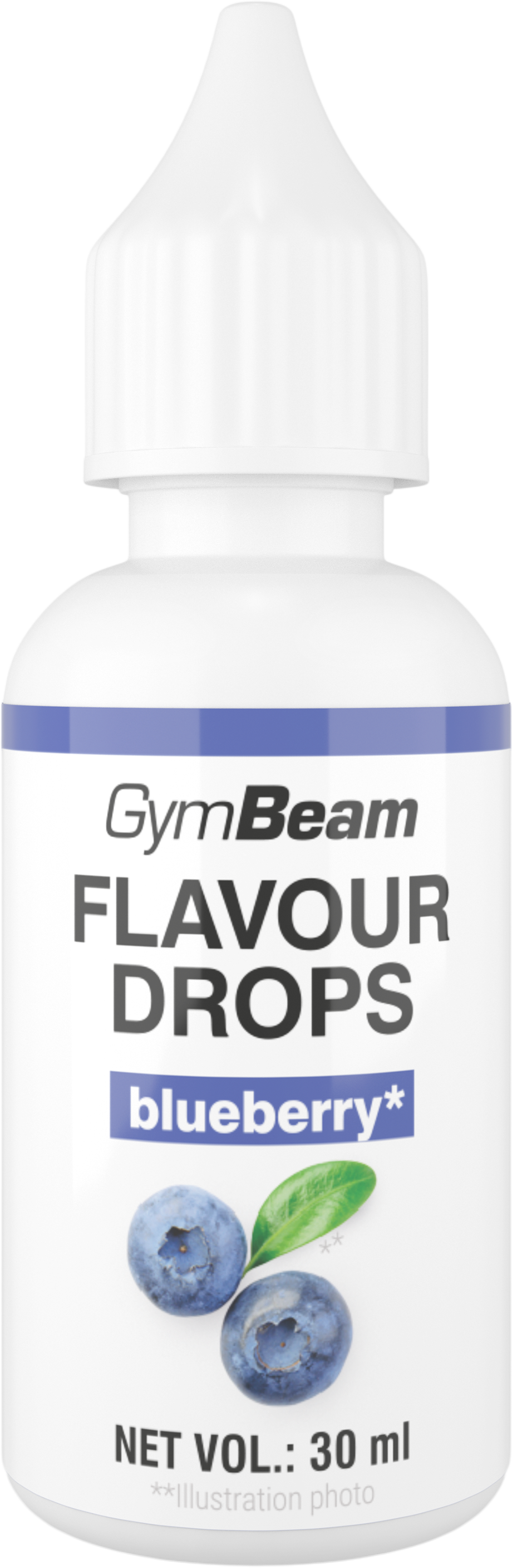 GymBeam Flavor Drops blueberry 30 ml