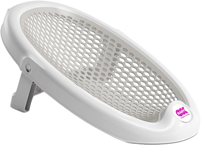 OK Baby Lehátko do vany skládací měkké protiskluzové Jelly 0–8m Grey