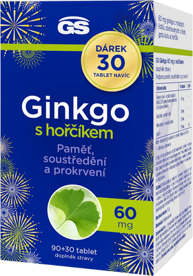 GS Ginkgo 60 mg s hořčíkem 120 tablety