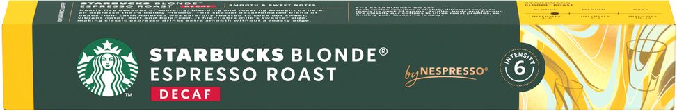 Starbucks Blonde Espresso Roast Decaf by NESPRESSO® 10 kapslí