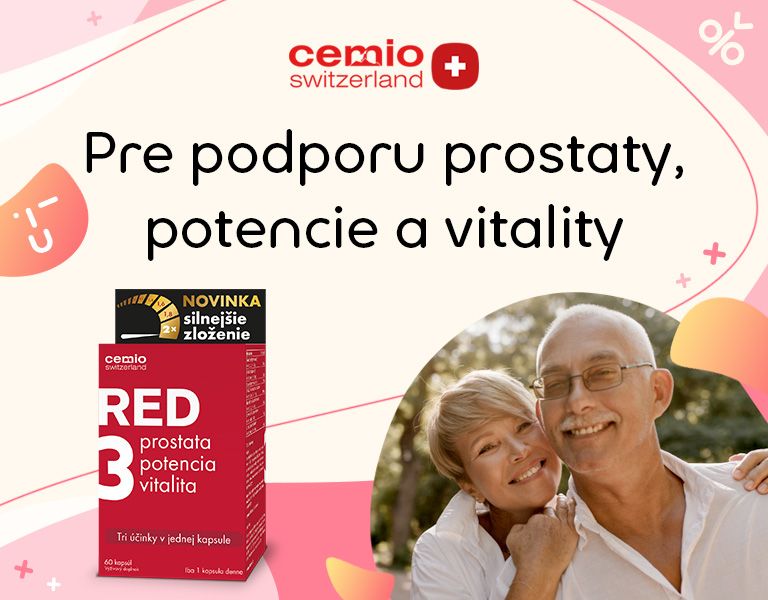 Cemio RED3, podpora prostaty, potencie, vitality