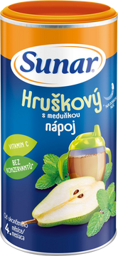 Sunar rozpustný nápoj hruškový s meduňkou 200 g