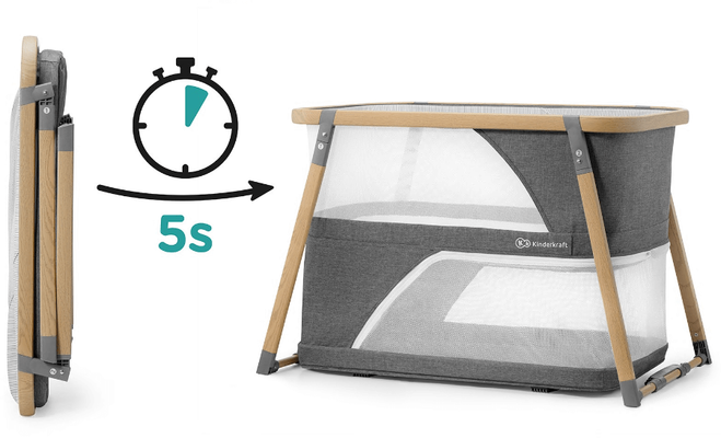 Kinderkraft Postýlka multifunkční 4v1 Sofi Gray