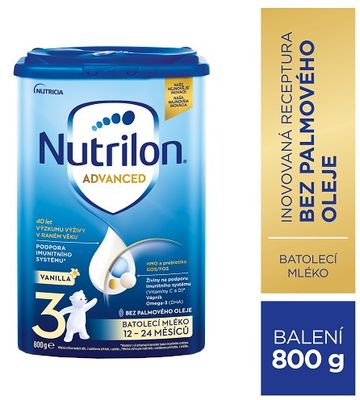 Nutrilon 3 Advanced Vanilla batolecí mléko 800 g