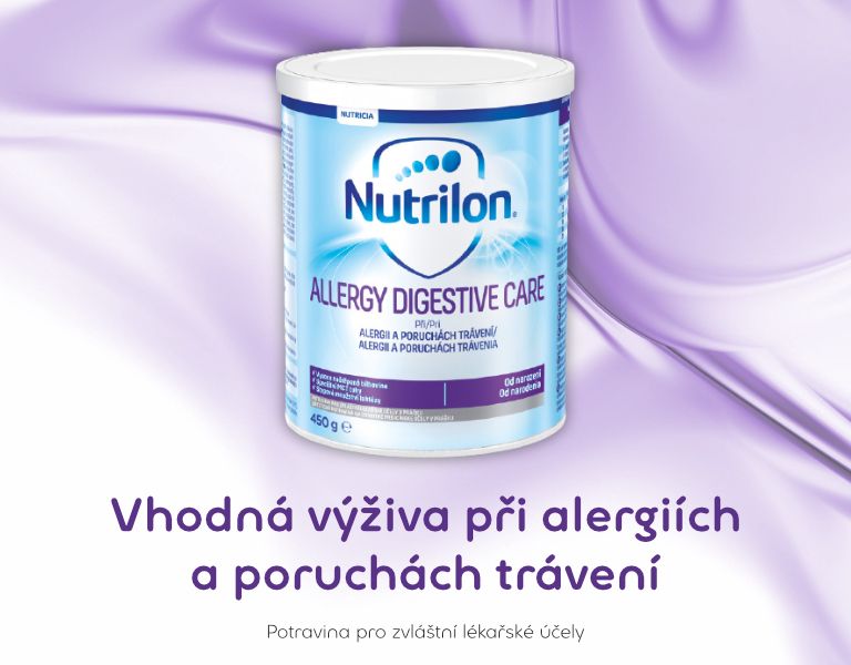 Nutrilon Allergy Digestive Care 450g, Speciální počáteční kojenecké mléko, výživa při alergii na bílkovinu kravského mléka