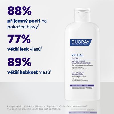 Ducray Elution šampon, rovnováha vlasové pokožky 200 ml