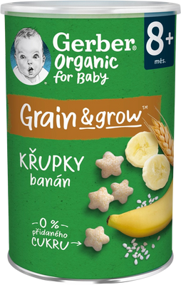 Gerber Organic křupky banánové 35 g