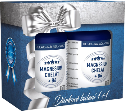 Clinical Magnesium chelát + B6 2 x 100 kapslí