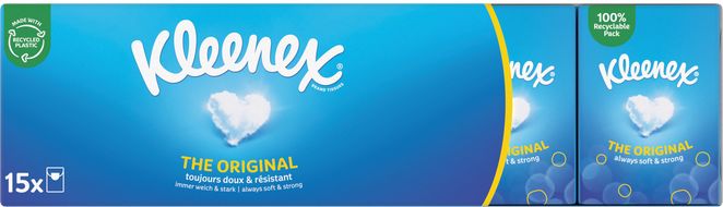Kleenex® Original Mini Hanks papírové kapesníky 15 balení