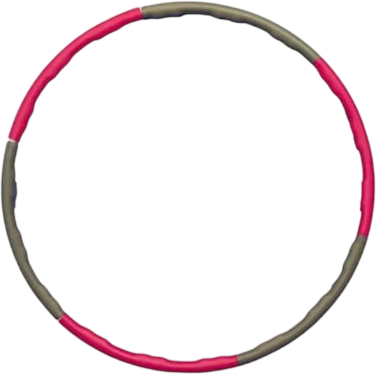 Rucanor Hula hoop weight obruč, černá/růžová 98 cm