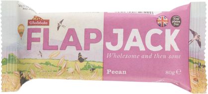 Wholebake Flapjack ovesný pekan bezlepkový 80 g