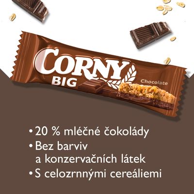 Corny BIG cereální tyčinka mléčná čokoláda 50 g