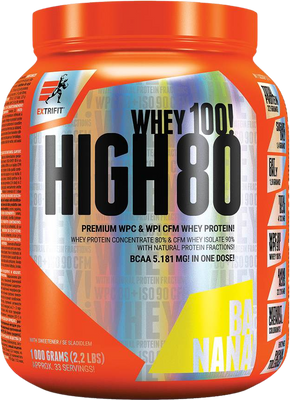 Extrifit High Whey 80  banán 1000 g