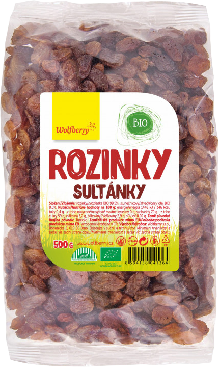 Wolfberry Rozinky BIO 500 g