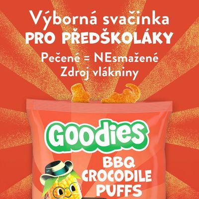 Goodies křupky BBQ krokodýli 30 g