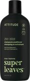 Attitude Pánský posilující šampon a kondicionér 2v1 Super leaves Matcha a Bergamot 415 ml