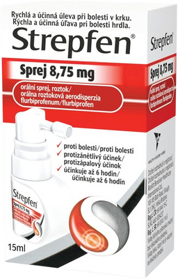 Strepfen 8,75 mg, Sprej, Bez příchuti 15 ml