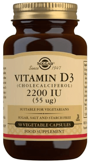 Solgar Vitamín D3 2200 IU 50 kapslí