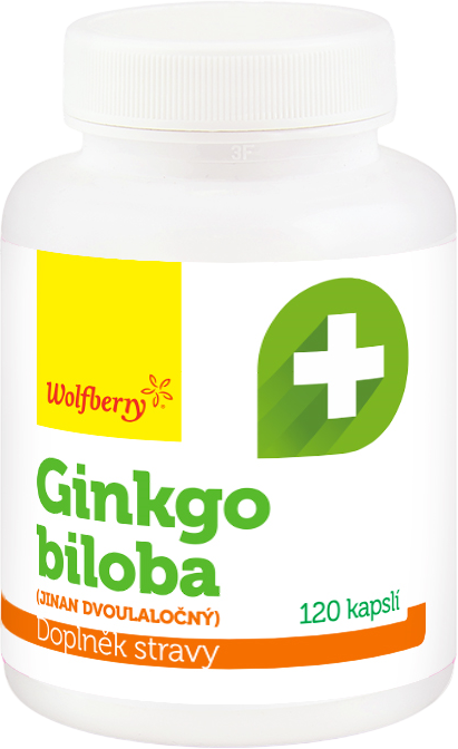 Wolfberry Ginkgo biloba (jinan dvoulaločný) 120 kapslí