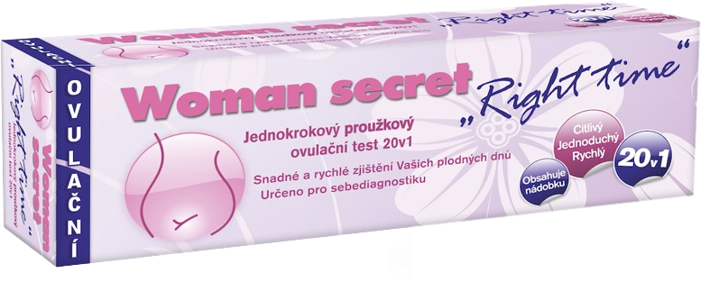 Woman Secret Ovulační test Right Time proužkový 20 ks