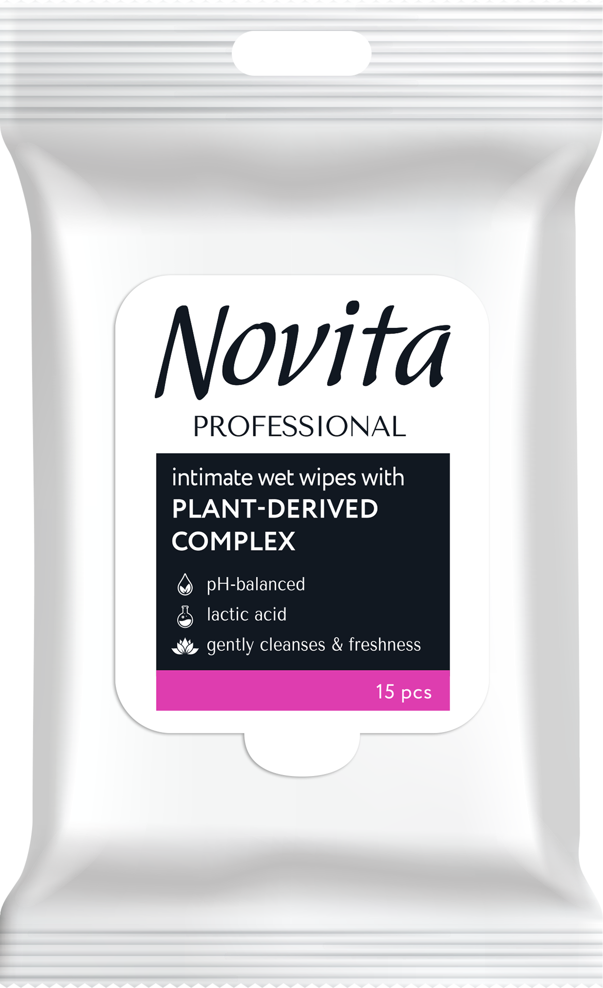 Novita Phyto Complex Vlhčené ubrousky na intimní hygienu 15 ks