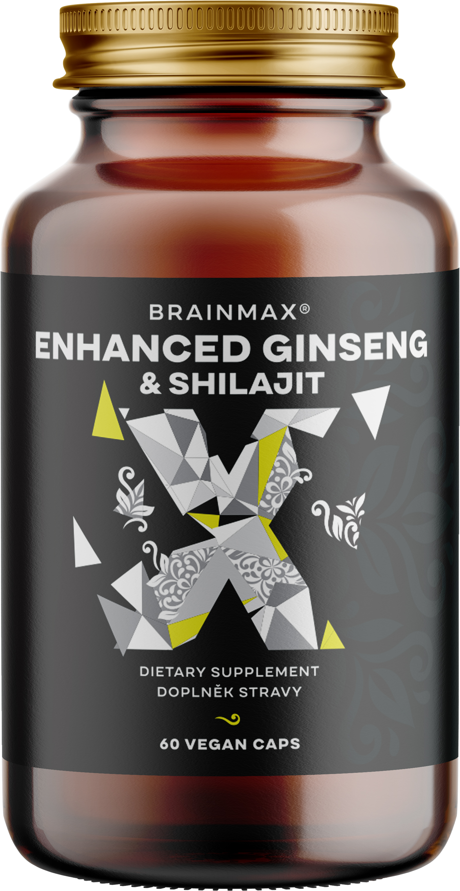 BrainMax Enhanced Ginseng & Shilajit 60 kapslí
