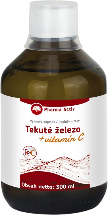 Pharma Activ Tekuté železo + vitamín C 300 ml