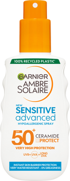 Garnier Ambre Solaire Sensitive Advanced sprej, SPF 50+, 150 ml
