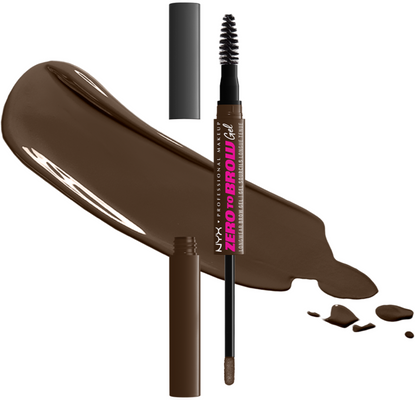 NYX Professional Makeup Zero To Brow Gel 07 Espresso gel na obočí, 2 ml