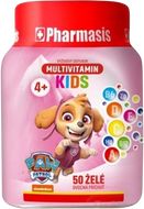 Pharmasis Multivitamin kids Tlapková patrola želé pro děti růžová 50 ks