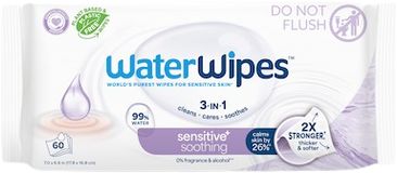 Waterwipes Ubrousky vlhčené Soothing clean bez obsahu plastů 12 x 60 ks