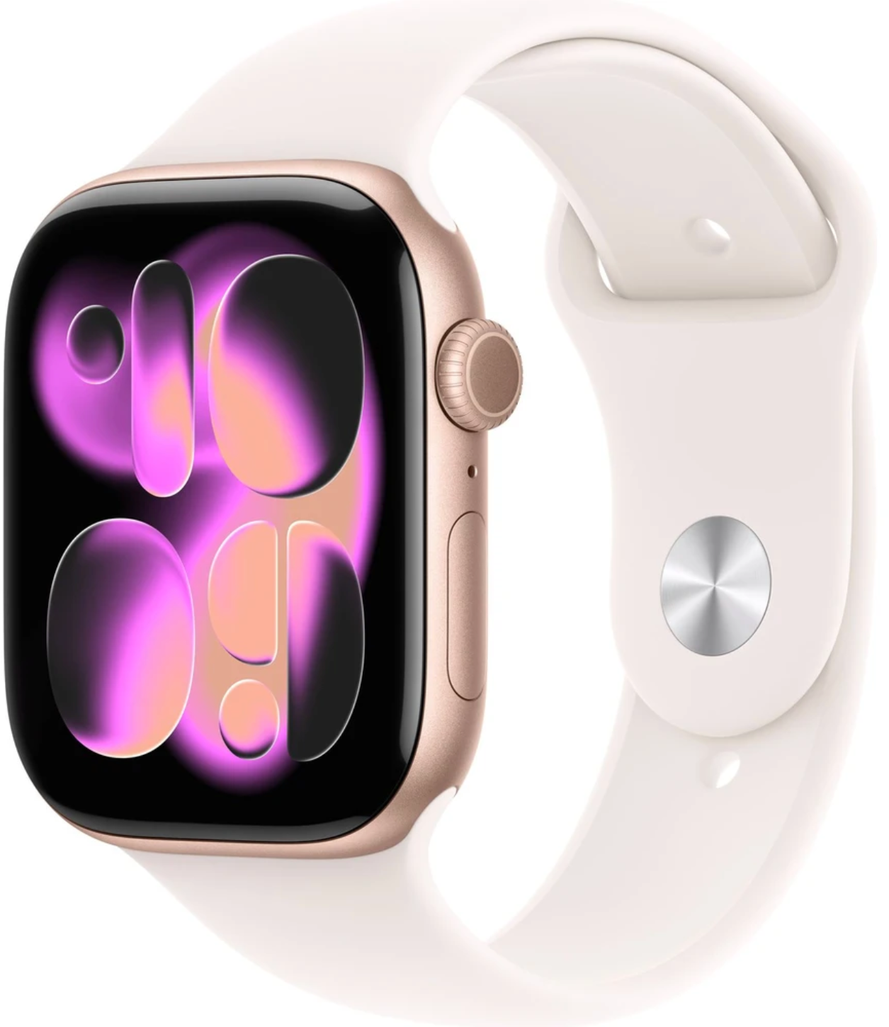 Apple Watch 11 GPS 42mm Rose Gold Aluminium Case with Light Blush Sport Band - S/M