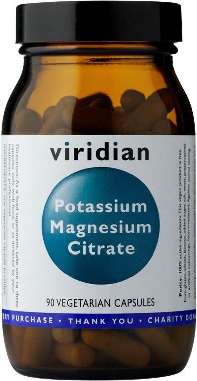 Viridian Potassium Magnesium Citrate 90 kapslí