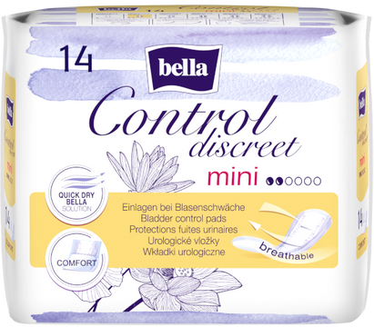 Bella Control Discreet mini urologické vložky 14 ks