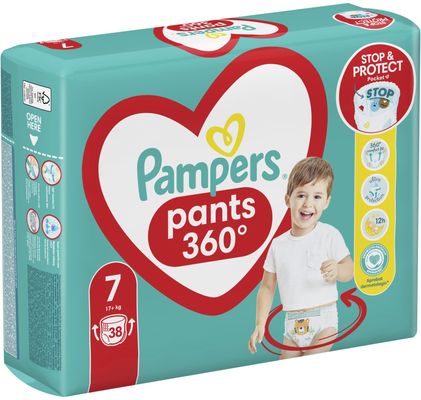 Pampers Active Baby Pants Kalhotkové plenky vel. 7, 17+ kg, 38 ks