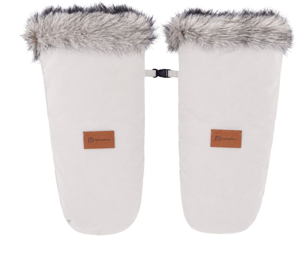 Petite&Mars Set zimní fusak Arctic 4v1 + rukavice na kočárek Fjora Champagne Shower