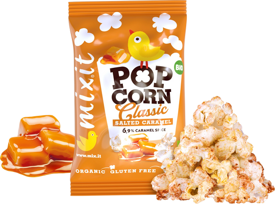 Mixit BIO popcorn - Slaný karamel do kapsy 13 g