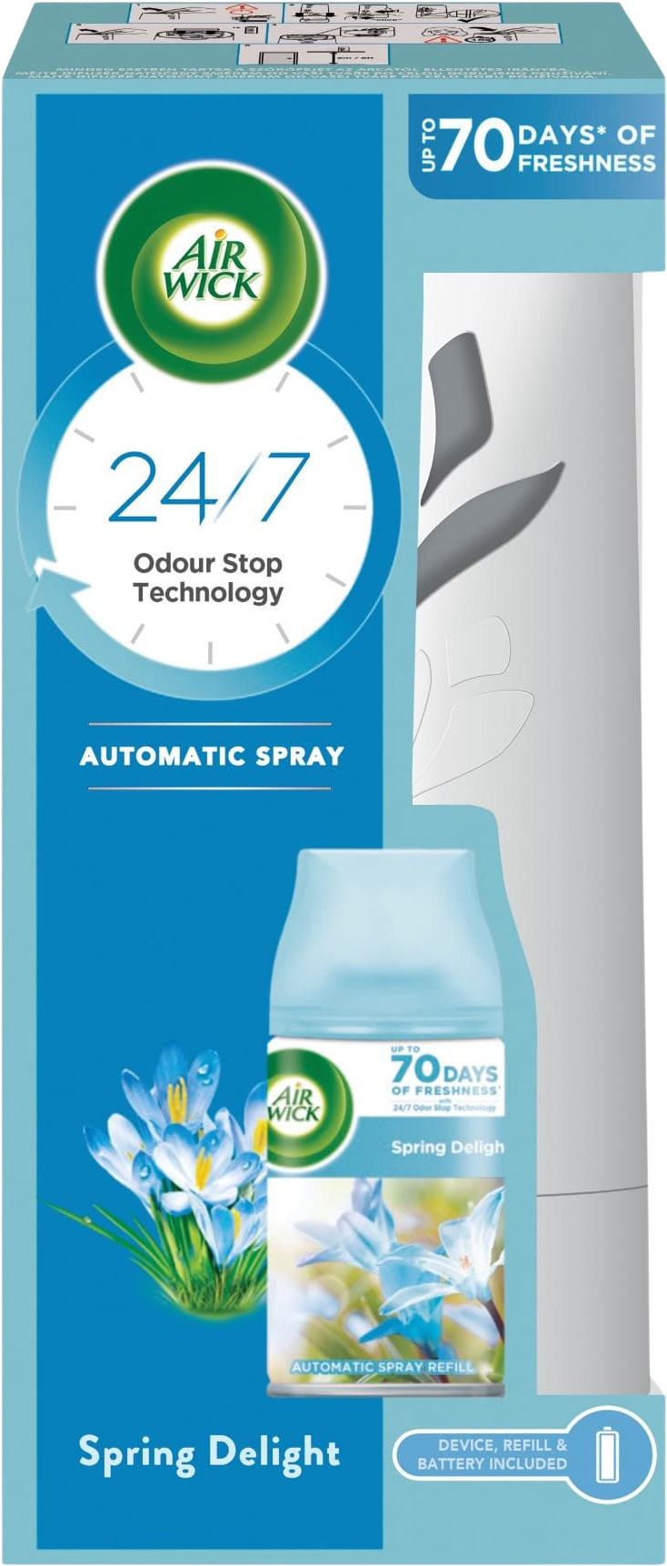 Airwick Automatický difuzér Freshmatic bílý s náplní Svěží vánek 250 ml
