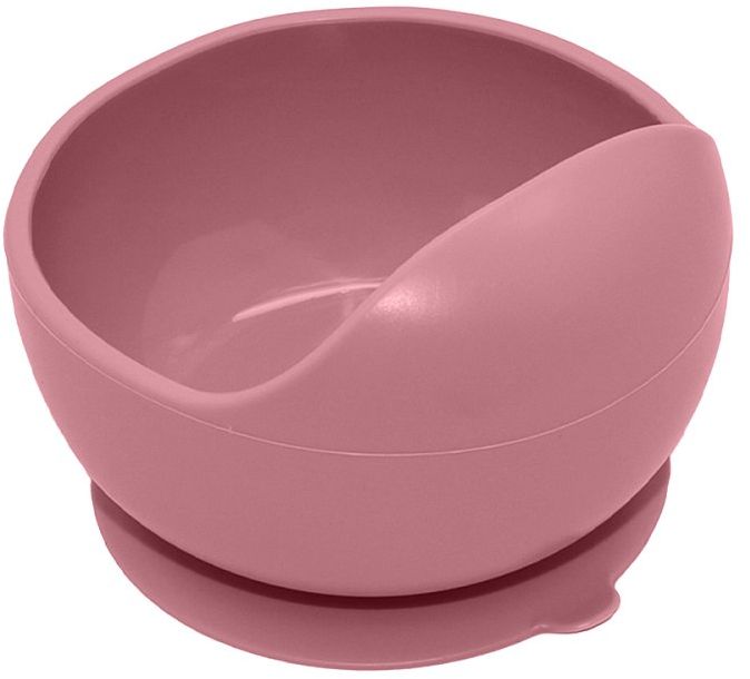 Petite&Mars Set jídelní silikonový TAKE&MATCH Dusty Pink 6m+ 3 ks