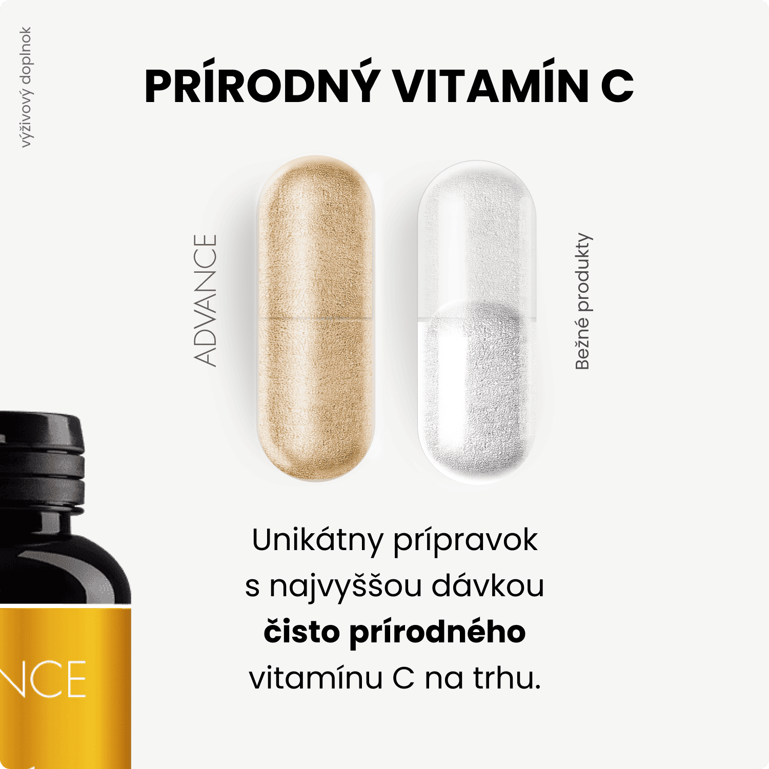 ADVANCE VitaCé - přírodní vitamín C 60 kapslí