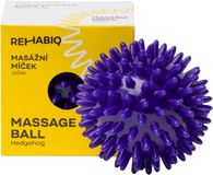 Rehabiq Masážní míček ježek, fialový 7 cm