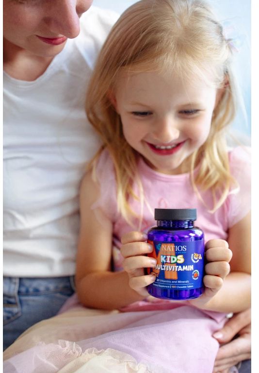 Natios Kids Multivitamin, 21 vitamínů a minerálů 180 tablet