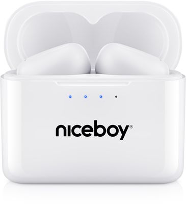 Niceboy Bezdrátová sluchátka Hive Podsie 3 Bílá